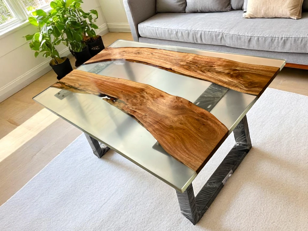 Artisan-crafted Marble Dining Table Natural Beauty of Semi Precious Gemstones
